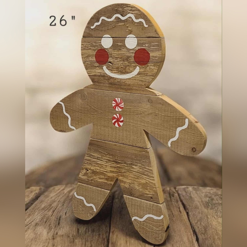 Wooden Gingerbread Man